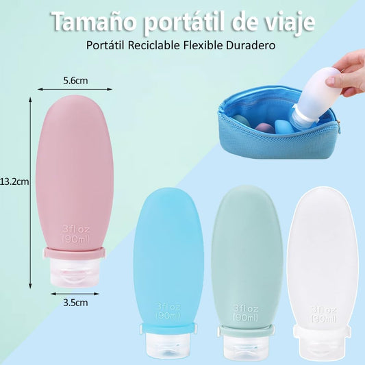 Travel Bottle Set – 4 Pcs